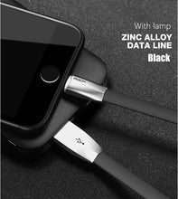 3D LED Light USB Cable for iPhone 8 ,7 ,6 ,5s ,Zinc Alloy Led Lamp