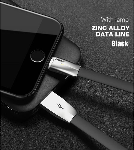 3D LED Light USB Cable for iPhone 8 ,7 ,6 ,5s ,Zinc Alloy Led Lamp