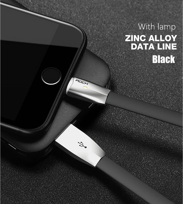 3D LED Light USB Cable for iPhone 8 ,7 ,6 ,5s ,Zinc Alloy Led Lamp