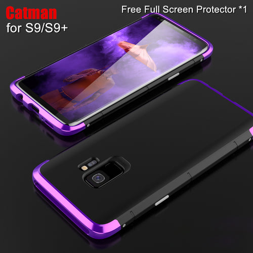 samgung galaxy s9-s9+ case luxury aluminum Metal+matte case