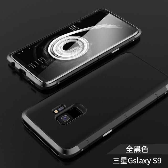 samgung galaxy s9-s9+ case luxury aluminum Metal+matte case